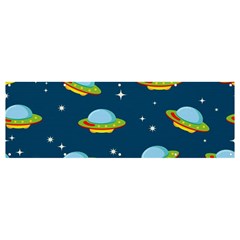 Seamless-pattern-ufo-with-star-space-galaxy-background Banner And Sign 12  X 4  by Salman4z