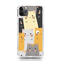 Seamless-pattern-cute-cat-cartoons Iphone 11 Pro Max 6 5 Inch Tpu Uv Print Case by Salman4z