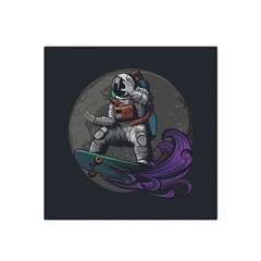 Illustration-astronaut-cosmonaut-paying-skateboard-sport-space-with-astronaut-suit Satin Bandana Scarf 22  X 22  by Salman4z