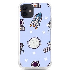 Seamless-pattern-with-space-theme Iphone 12/12 Pro Tpu Uv Print Case by Salman4z