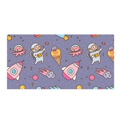 Outer-space-seamless-background Satin Wrap 35  X 70  by Salman4z