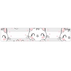 Cat-with-bow-pattern Large Premium Plush Fleece Scarf  by Salman4z