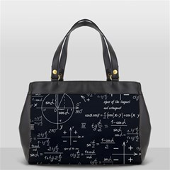 Mathematical-seamless-pattern-with-geometric-shapes-formulas Oversize Office Handbag by Salman4z