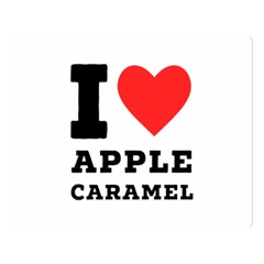 I Love Apple Caramel Premium Plush Fleece Blanket (large) by ilovewhateva