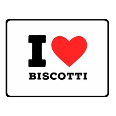 I Love Biscotti Fleece Blanket (small) by ilovewhateva