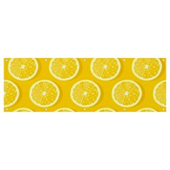 Lemon-fruits-slice-seamless-pattern Banner And Sign 12  X 4  by Salman4z