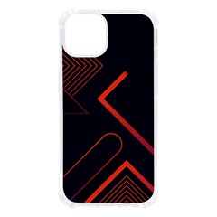 Gradient-geometric-shapes-dark-background-design Iphone 13 Tpu Uv Print Case by Salman4z