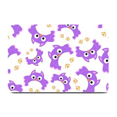 Purple-owl-pattern-background Plate Mats by Salman4z