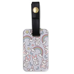 Seamless-pattern-with-cute-rabbit-character Luggage Tag (one Side) by Salman4z