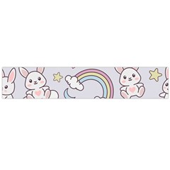 Seamless-pattern-with-cute-rabbit-character Large Premium Plush Fleece Scarf  by Salman4z