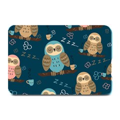 Seamless-pattern-owls-dreaming Plate Mats by Salman4z