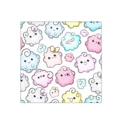 Cute-doodle-cartoon-seamless-pattern Satin Bandana Scarf 22  X 22  by Salman4z