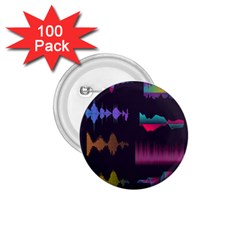 Colorful-sound-wave-set 1 75  Buttons (100 Pack)  by Salman4z