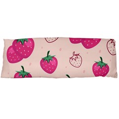 Seamless-strawberry-fruit-pattern-background Body Pillow Case (dakimakura) by Salman4z