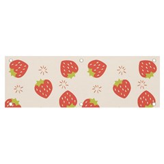 Strawberries-pattern-design Banner And Sign 6  X 2  by Salman4z