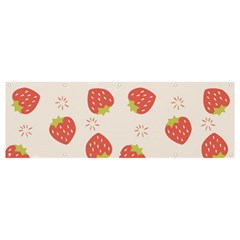 Strawberries-pattern-design Banner And Sign 12  X 4  by Salman4z