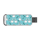 Elegant Swan Pattern Design Portable USB Flash (One Side) Front