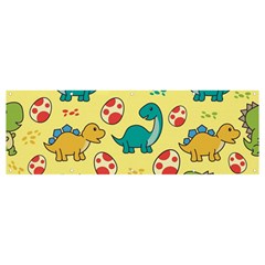 Seamless Pattern With Cute Dinosaurs Character Banner And Sign 12  X 4  by pakminggu