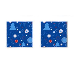 Christmas Pattern Tree Design Cufflinks (square) by pakminggu