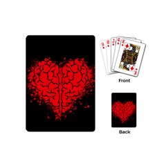 Heart Brain Mind Psychology Doubt Playing Cards Single Design (mini) by pakminggu