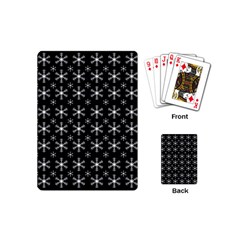 Snowflakes Background Pattern Playing Cards Single Design (mini) by pakminggu