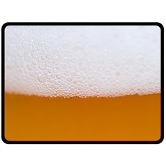 Beer Foam Bubbles Alcohol Glass Fleece Blanket (large) by pakminggu