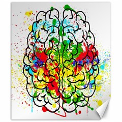 Brain Mind Psychology Idea Hearts Canvas 20  X 24  by pakminggu