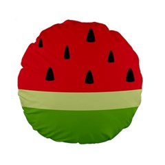 Watermelon Fruit Food Healthy Vitamins Nutrition Standard 15  Premium Flano Round Cushions by pakminggu