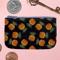 Pineapple Background Pineapple Pattern Large Coin Purse by pakminggu