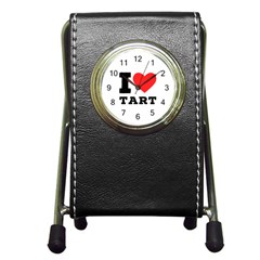 I Love Tart Pen Holder Desk Clock by ilovewhateva