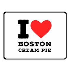 I Love Boston Cream Pie Two Sides Fleece Blanket (small) by ilovewhateva