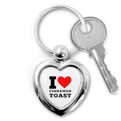 I Love Cinnamon Toast Key Chain (heart) by ilovewhateva