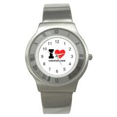 I Love Cheesecake Stainless Steel Watch by ilovewhateva