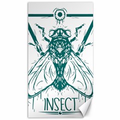 Green Insect Bee Illustration Canvas 40  X 72  by pakminggu