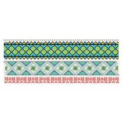 Ukraine Ornament Pattern Symbolism Geometric Banner And Sign 8  X 3  by pakminggu