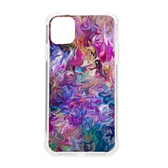 Painted Flames Iphone 11 Tpu Uv Print Case by kaleidomarblingart