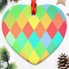 Low Poly Triangles Ornament (heart) by danenraven