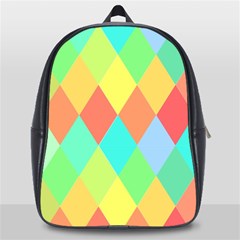 Low Poly Triangles School Bag (large) by danenraven