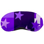 Purple Stars Pattern Shape Sleeping Mask Front