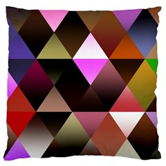 Abstract Geometric Triangles Shapes Standard Premium Plush Fleece Cushion Case (two Sides) by danenraven