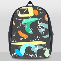 Repetition Seamless Child Sketch School Bag (xl) by danenraven