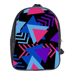 Memphis Pattern Geometric Abstract School Bag (large) by danenraven