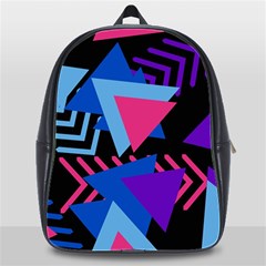 Memphis Pattern Geometric Abstract School Bag (xl) by danenraven