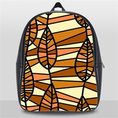 Autumn Leaf Mosaic Seamless School Bag (xl) by danenraven