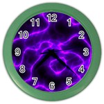 Purple Pattern Background Structure Color Wall Clock Front