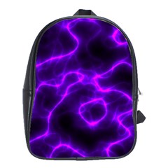 Purple Pattern Background Structure School Bag (large) by danenraven