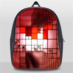 Pattern Structure Light Patterns School Bag (xl) by danenraven