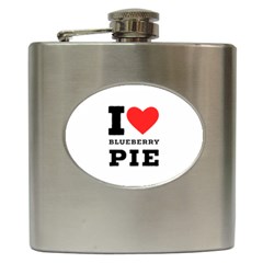 I Love Blueberry Hip Flask (6 Oz) by ilovewhateva