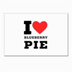 I Love Blueberry Postcard 4 x 6  (pkg Of 10) by ilovewhateva