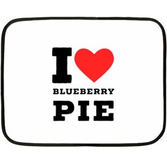 I Love Blueberry Two Sides Fleece Blanket (mini) by ilovewhateva